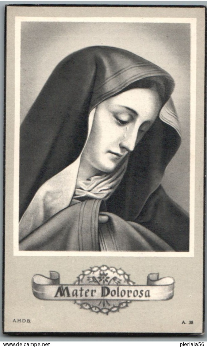 Bidprentje Avelgem - Depraetere Elisa (1875-1964) - Devotion Images