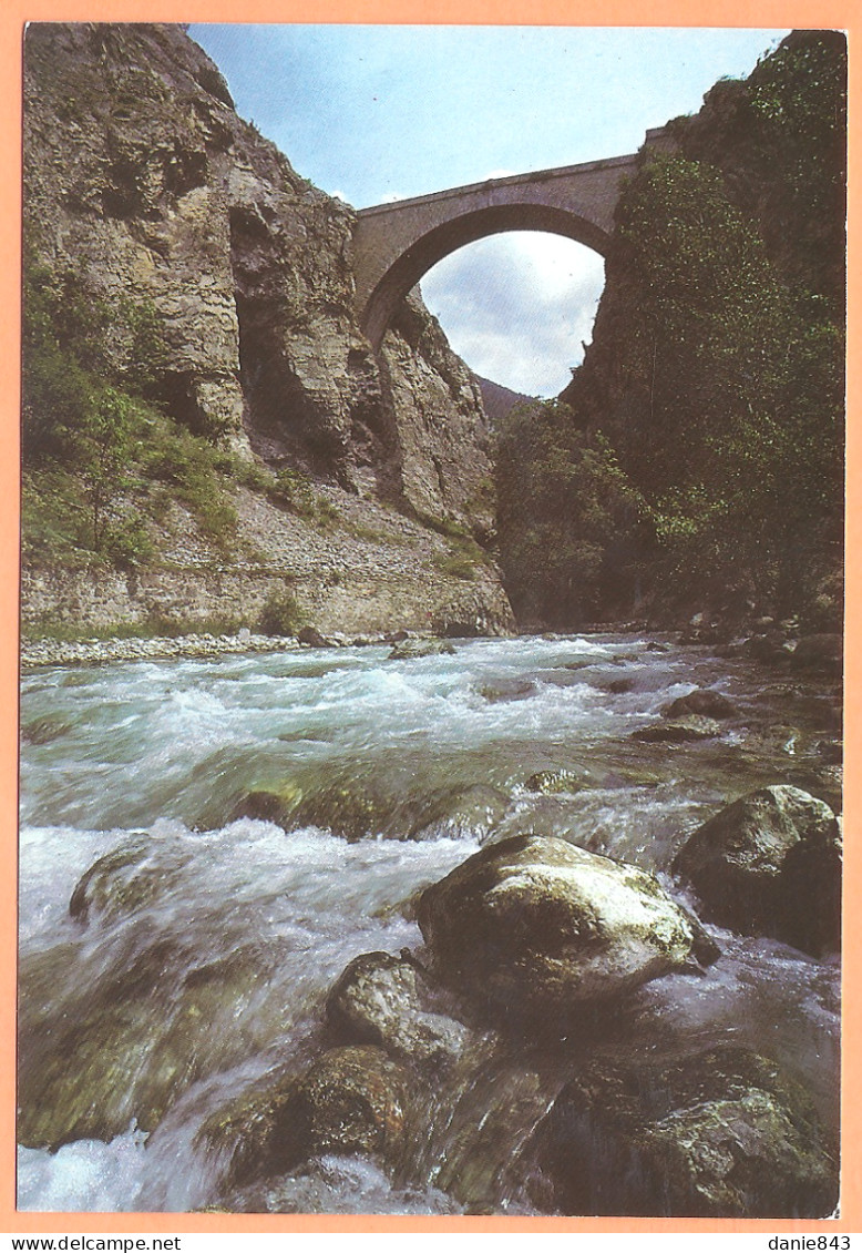 Ppgf/ CPSM Grand Format - HAUTES ALPES - ENVIRONS DE BRIANCON - PONT ASFELD SUR LA DURANCE - Briancon