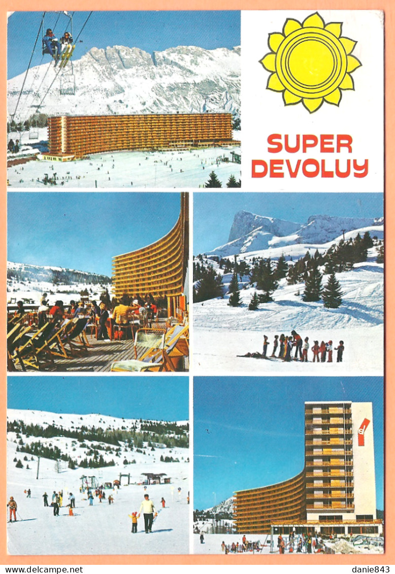 Ppgf/ CPSM Grand Format - HAUTES ALPES - SUPER DÉVOLUY - MULTIVUES DIVERSES DE LA STATION - Autres & Non Classés