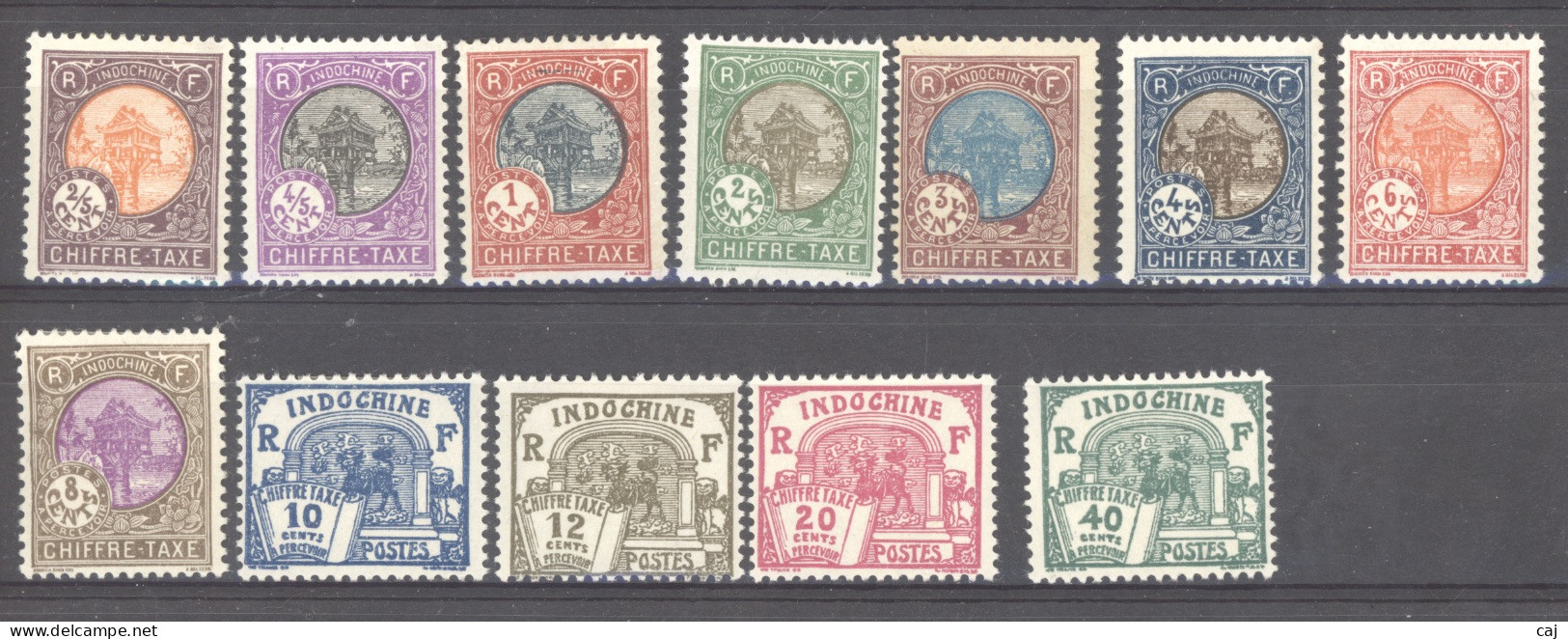 Indochine   -  Taxe  :  Yv  44-55  * - Postage Due