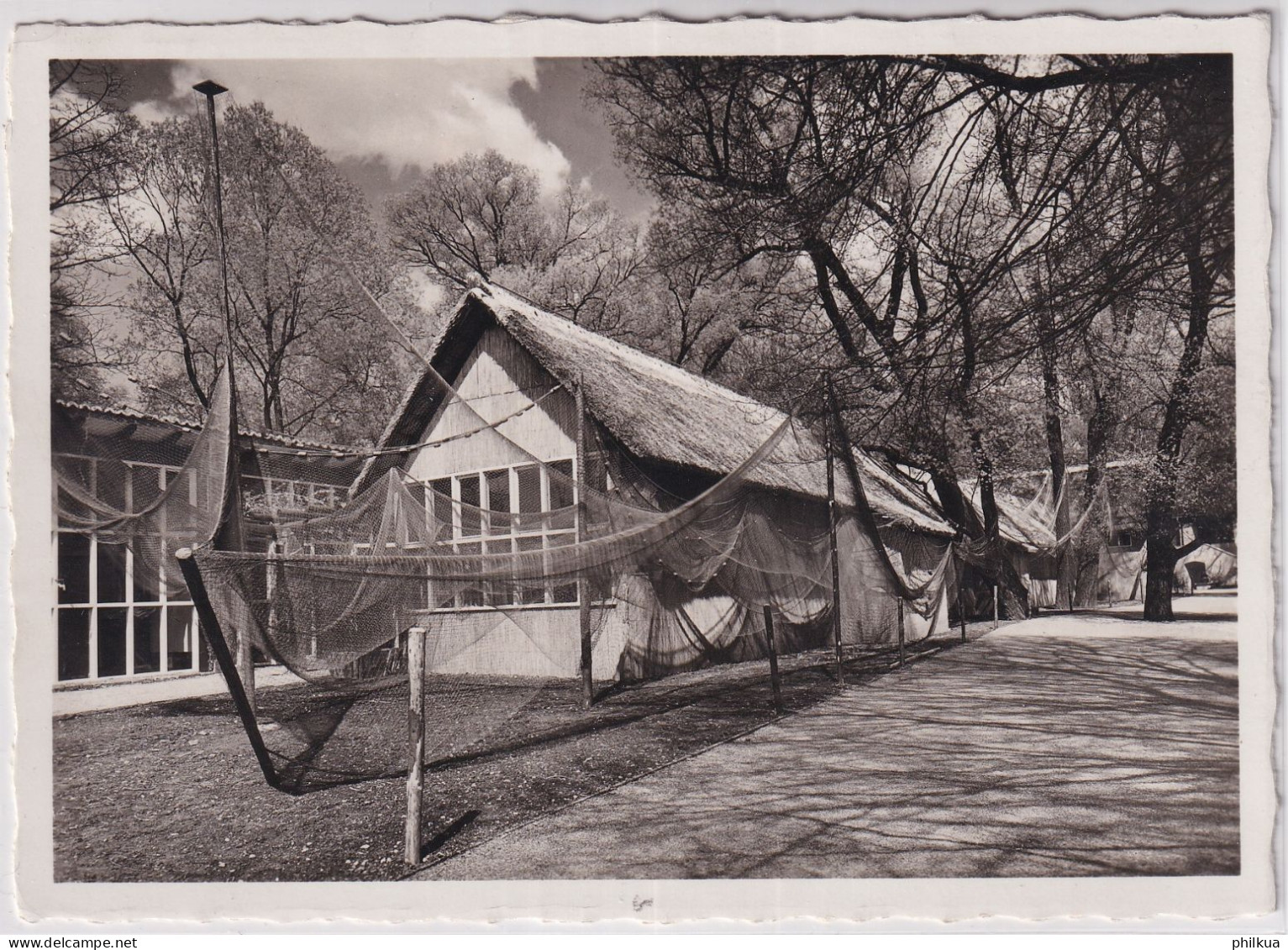 Zum. 232z-235 / Mi. 348z-351 Serie Auf Landi 1939 I Auf Landi R-Ansichts Karte Fischerhütte Mit Landi SS PAVILLON - Covers & Documents