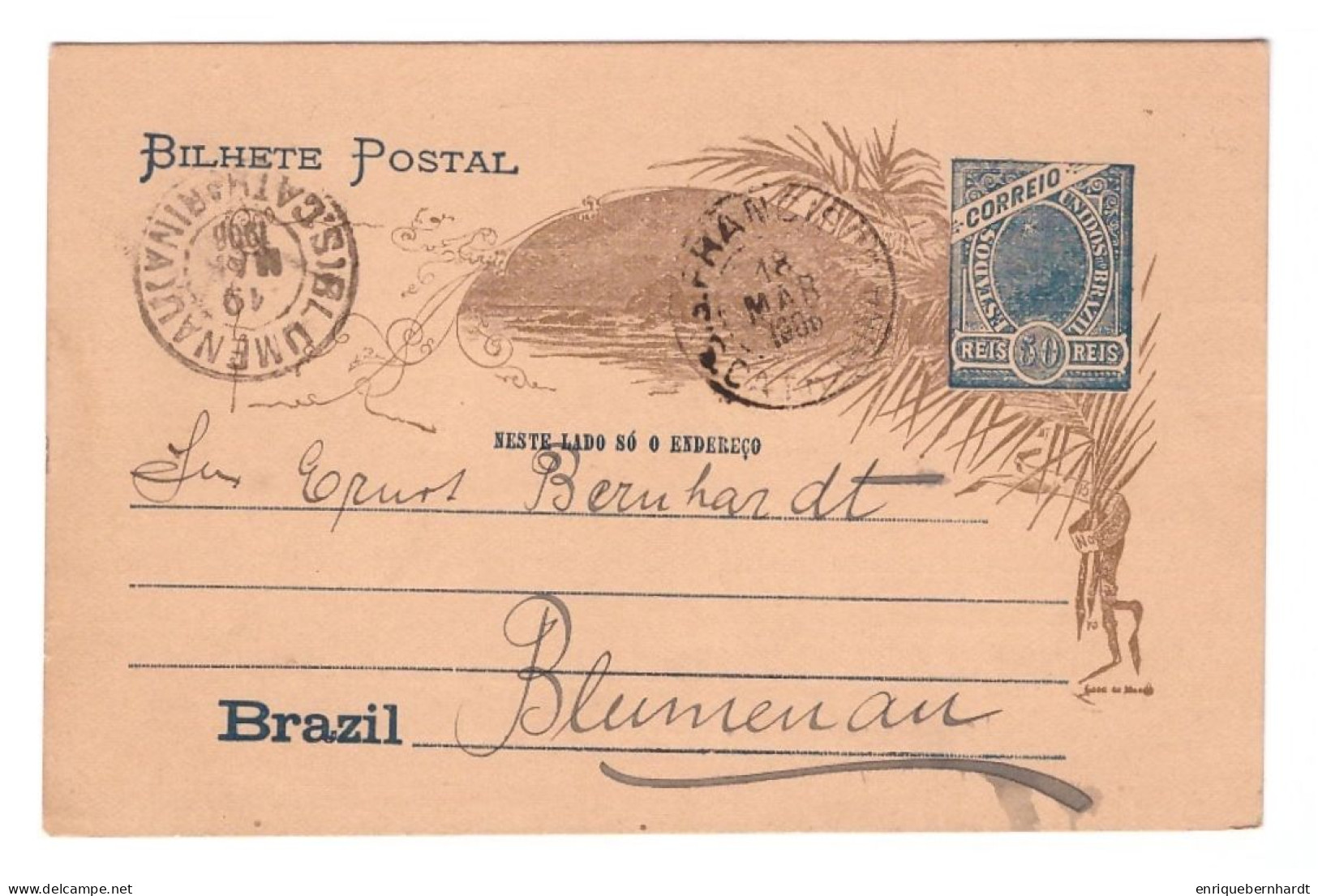 BRAZIL // BILHETE POSTAL // 1906 - Altri & Non Classificati