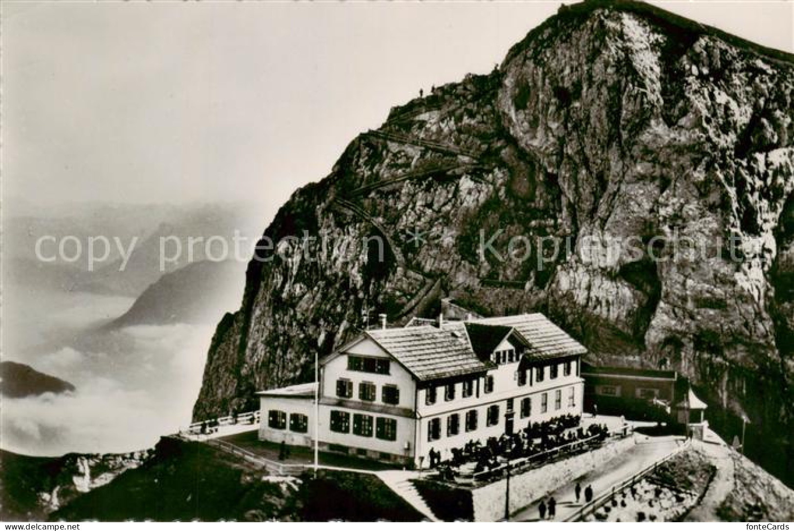 13815717 Pilatus Kulm OW Mit Esel Und Berghaus Bellevue  - Autres & Non Classés