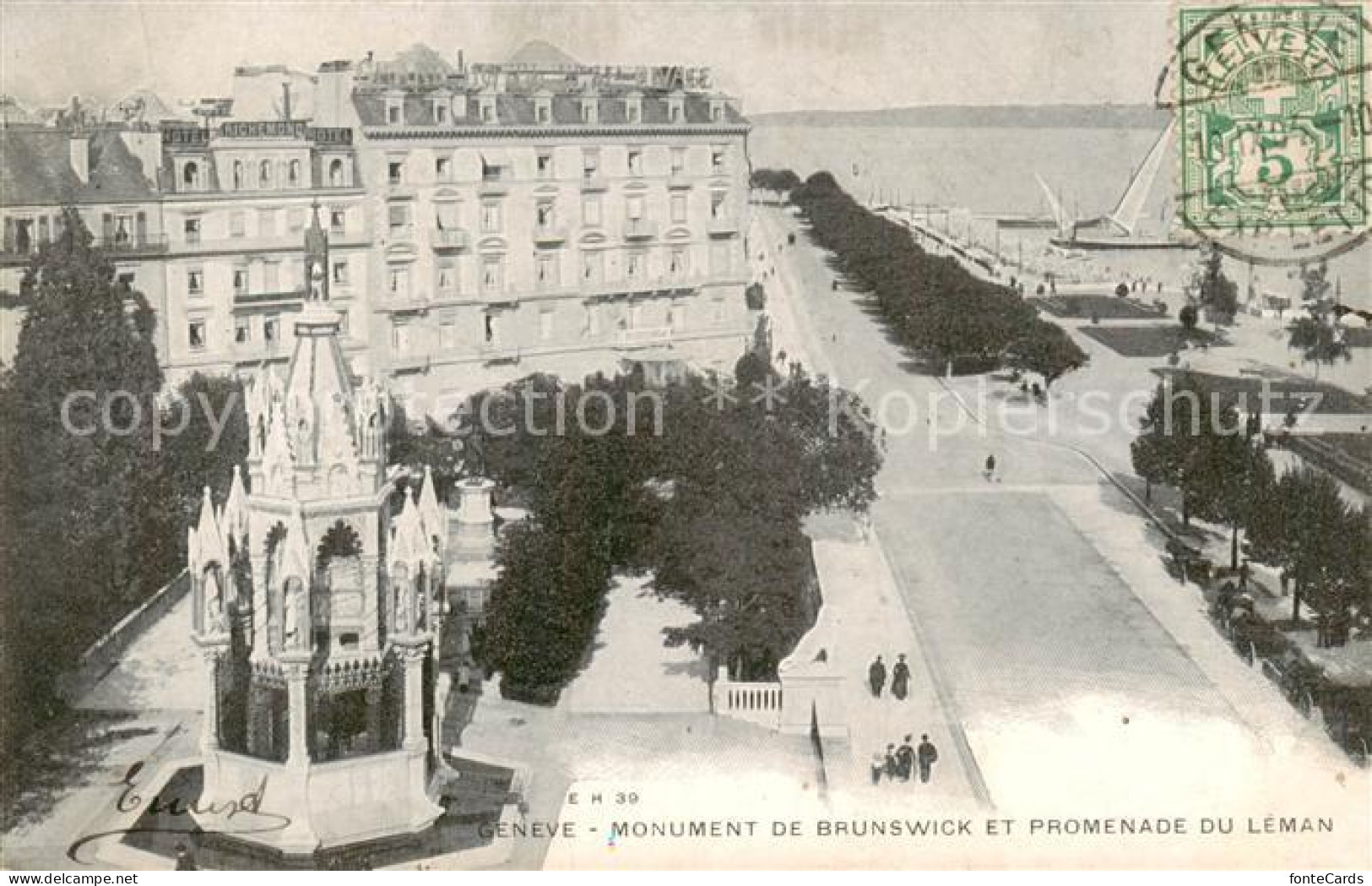 13812219 Geneve GE Monument De Brunswick Et Promenade Du Leman Geneve GE - Other & Unclassified