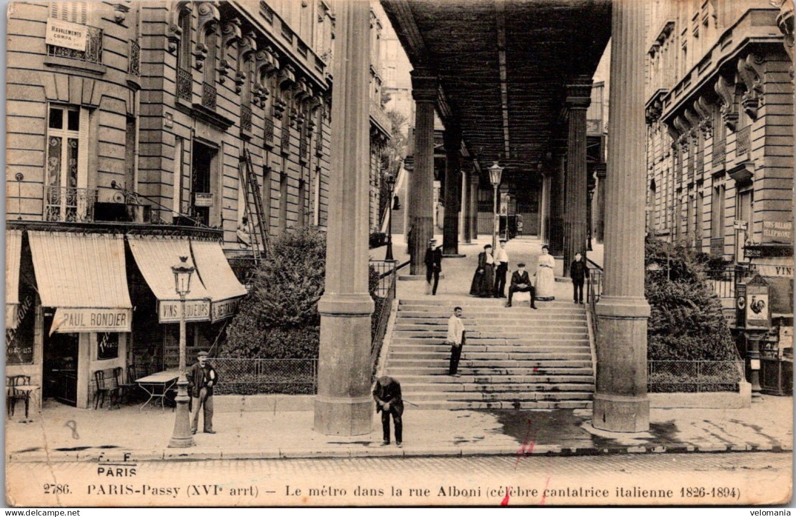 S16478 Cpa Paris Passy - Le Métro Dans La Rue Alboni - Inondations De 1910