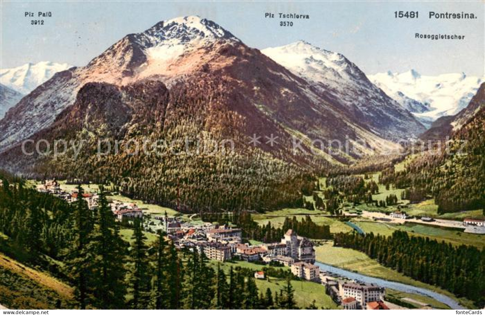 13806519 Pontresina Mit Piz PaluePiz Tschierva Und Roseggletscher Pontresina - Other & Unclassified