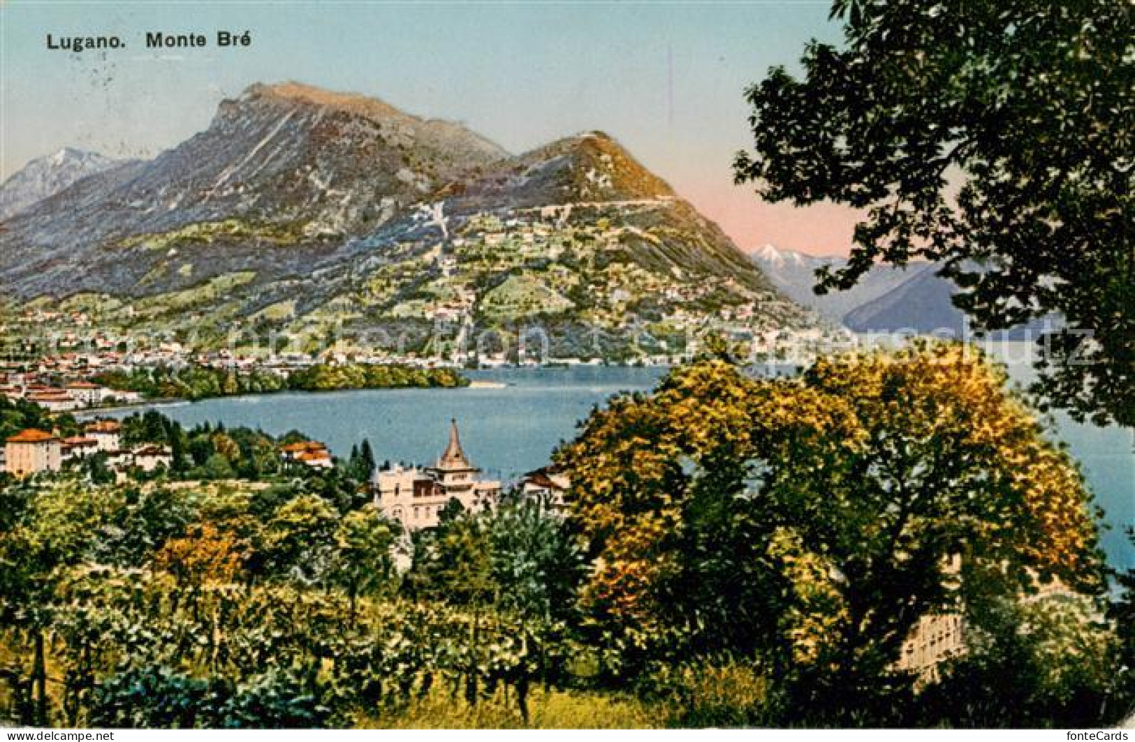 13806389 Lugano Lago Di Lugano TI Monte Bre  - Autres & Non Classés