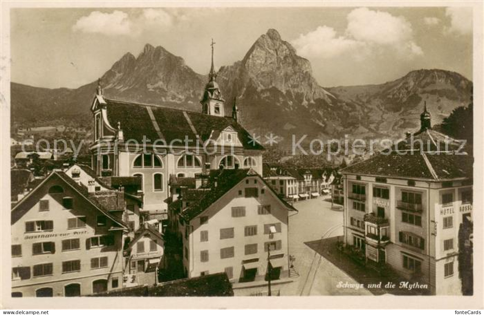 13803067 Schwyz SZ Und Die Mythen Feldpost  - Sonstige & Ohne Zuordnung