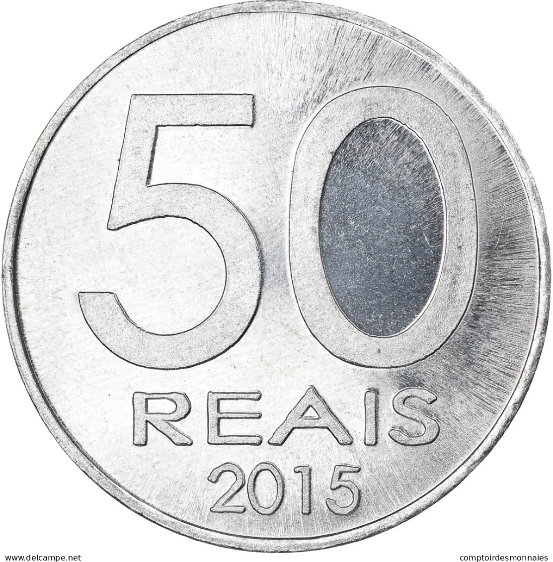 Monnaie, CABINDA, 50 Reais, 2015, SPL, Aluminium - Angola