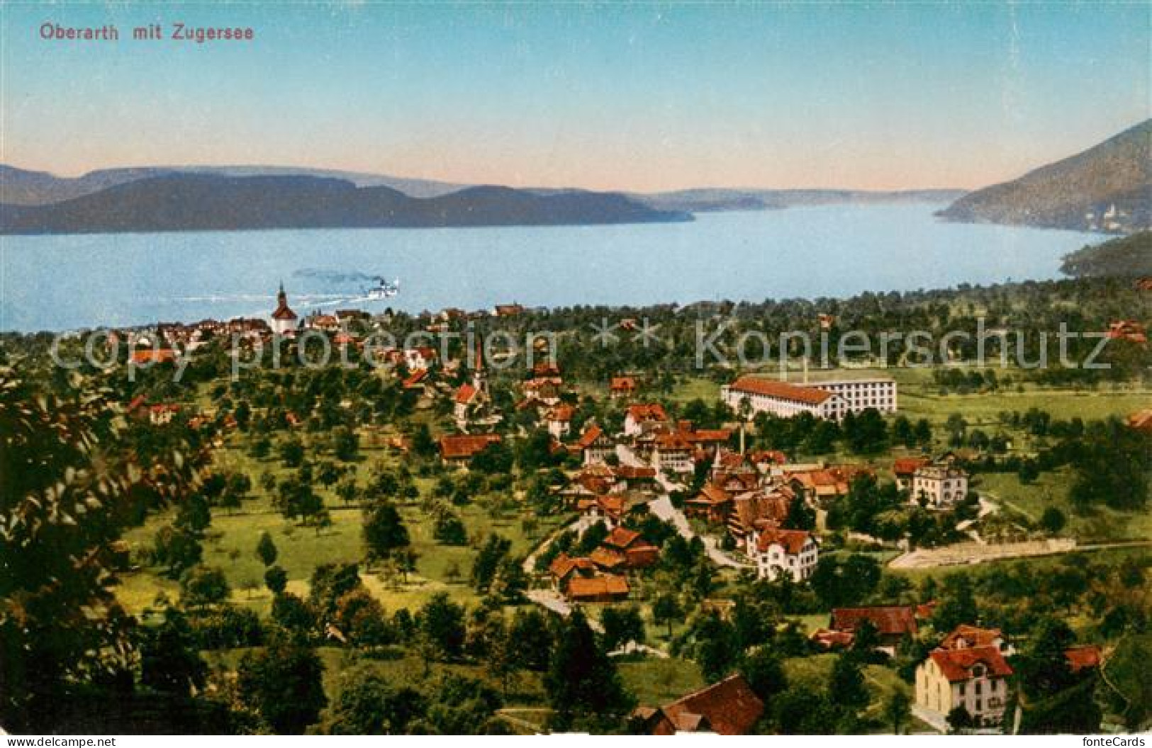 13802427 Oberarth SZ Panorama Mit Zugersee  - Other & Unclassified