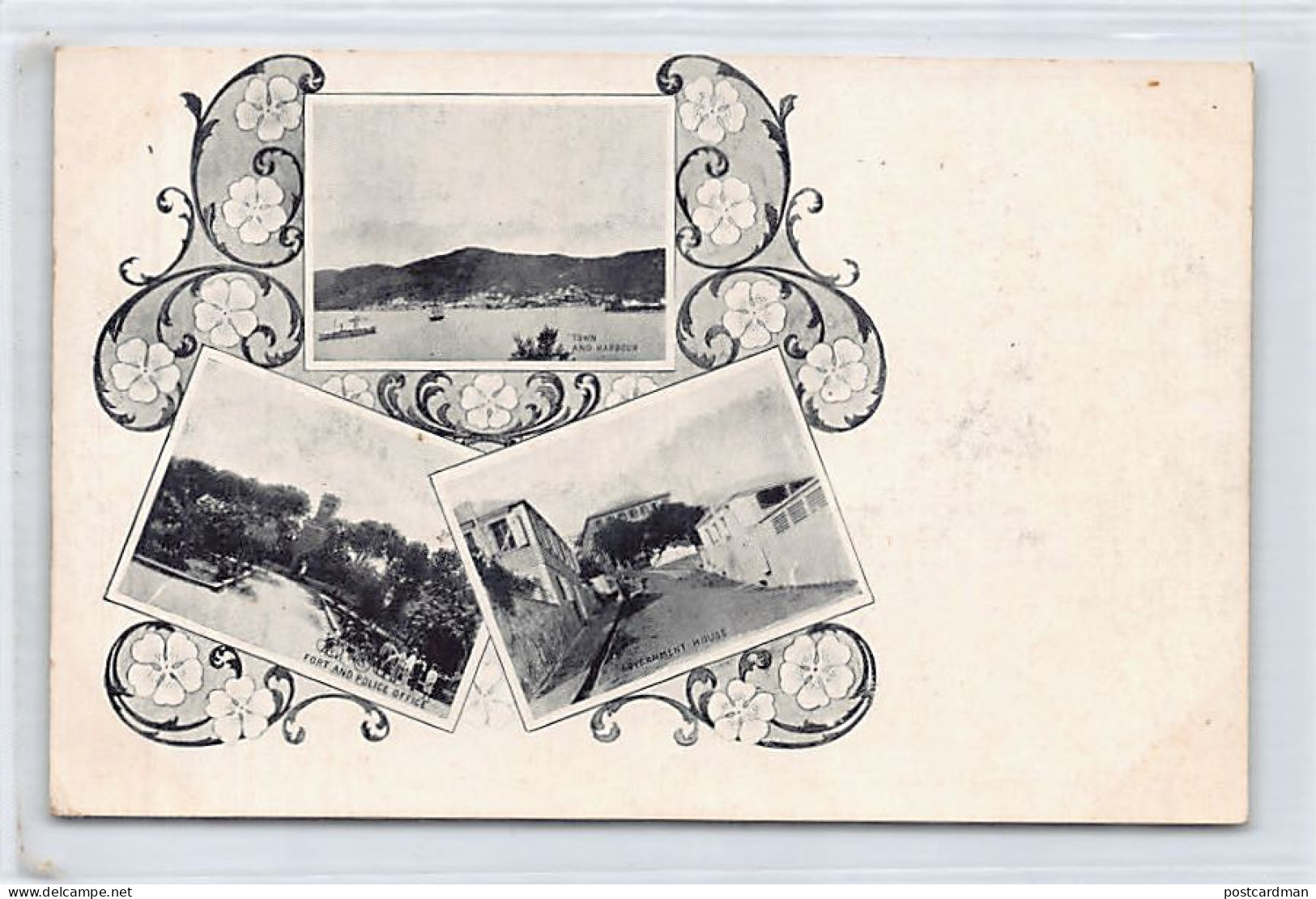 U.S. Virgin Islands - ST. THOMAS - Town & Harbour - Government House - Fort & Police Office - Publ. Unknown  - Vierges (Iles), Amér.