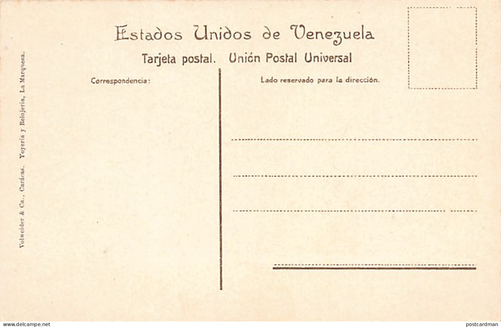 Venezuela - LA GUAIRA - La Guayra - Ed. Volweider & Ca. 85 - Venezuela