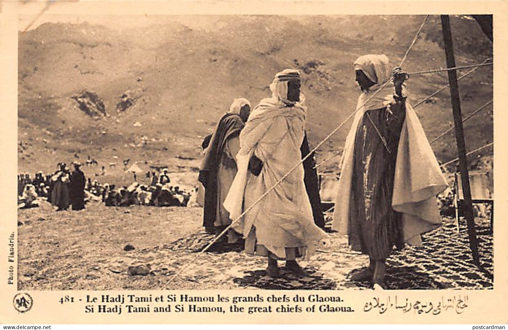 Maroc - Guerre Du Rif - El Hadj Tami Et Si Hamou, Les Grands Chefs Du Glaoua - Ed. Flandrin 481 - Autres & Non Classés