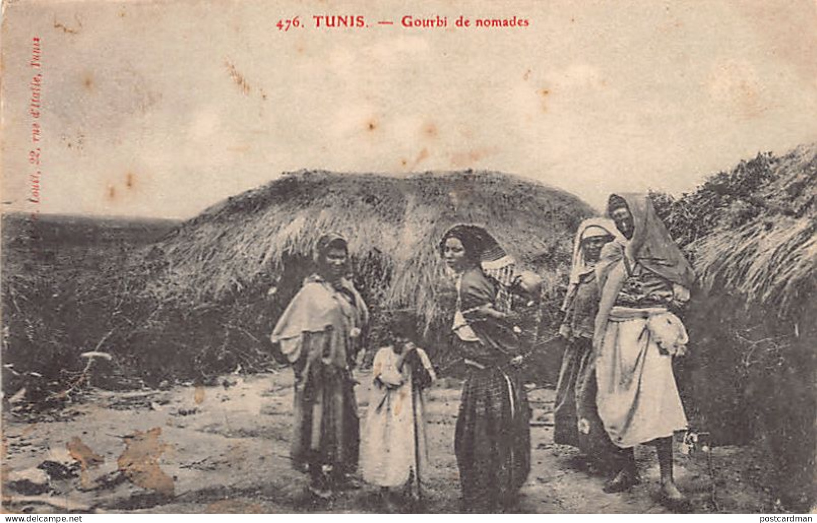 Tunisie - Gourbi De Nomades - Ed. Louit 476 - Tunisie