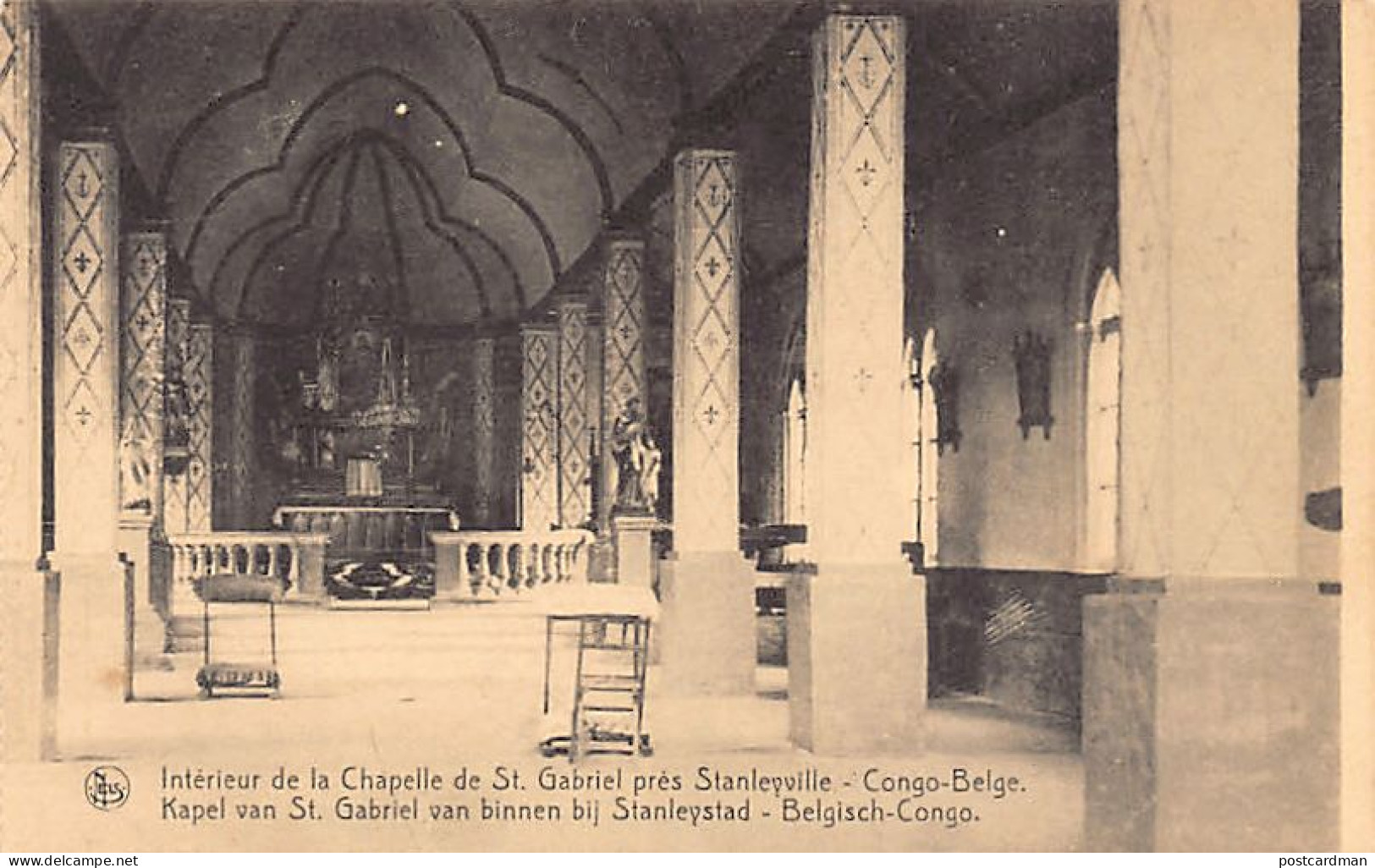 Congo Kinshasa - STANLEYVILLE - Intérieur De La Chapelle De St. Gabriel - Ed. Thill  - Congo Belge