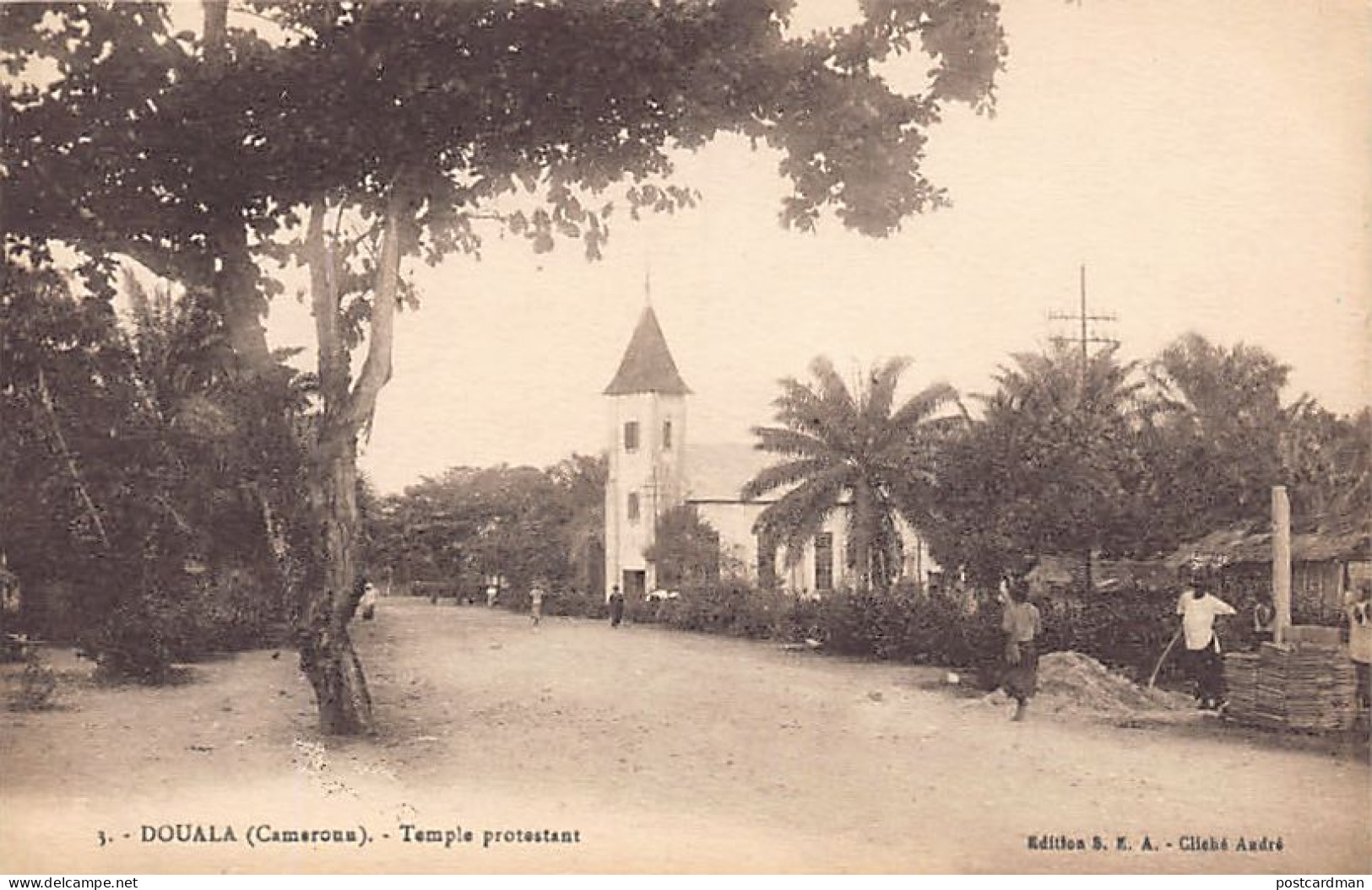 Cameroun - DOUALA - Temple Protestant - Ed. S.E.A. Cliché André 3 - Camerún