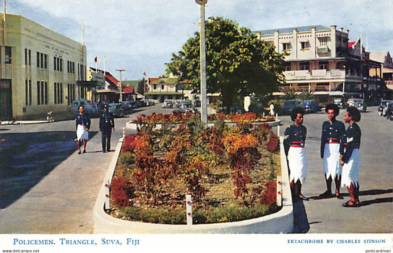 Fiji - SUVA - Policemen, Triangle - Publ. Charles Stinson 21 - Fidji