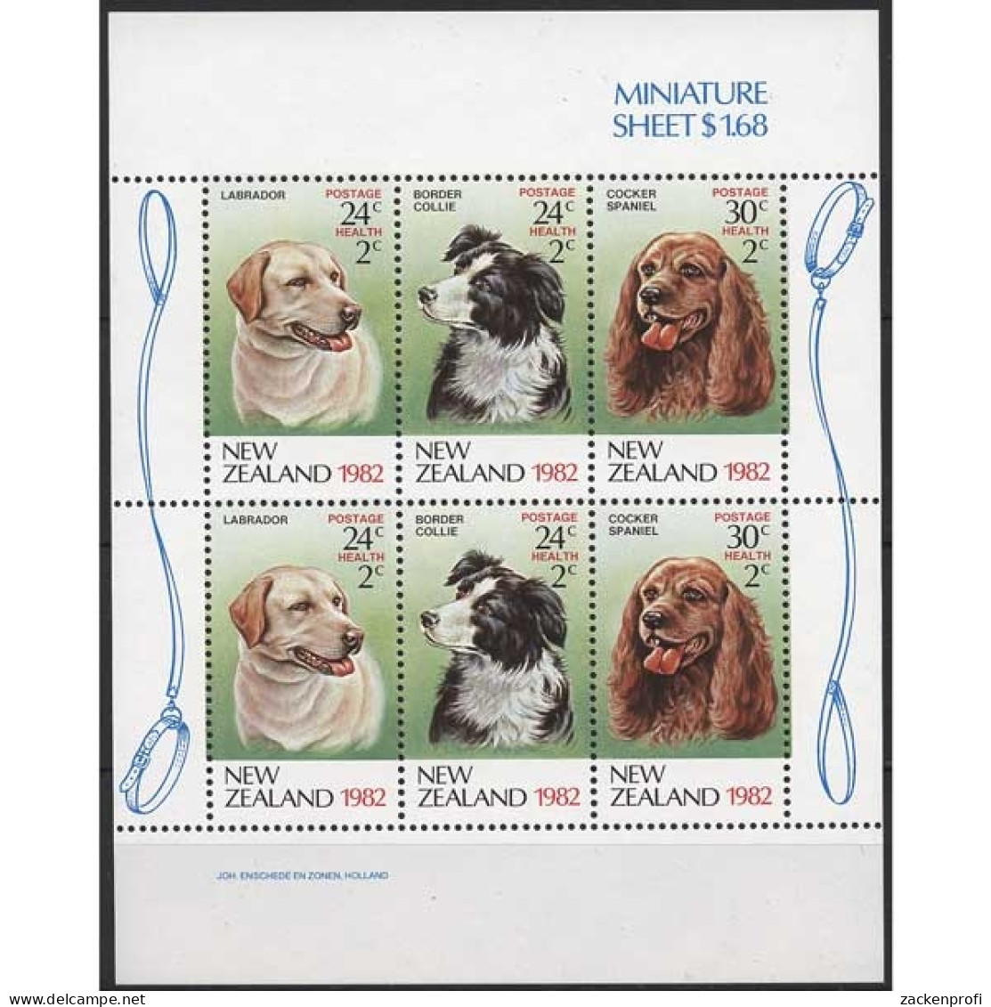 Neuseeland 1982 Gesundheit Hunde Labrador Collie 849/51 C K Postfrisch (C25848) - Blocchi & Foglietti