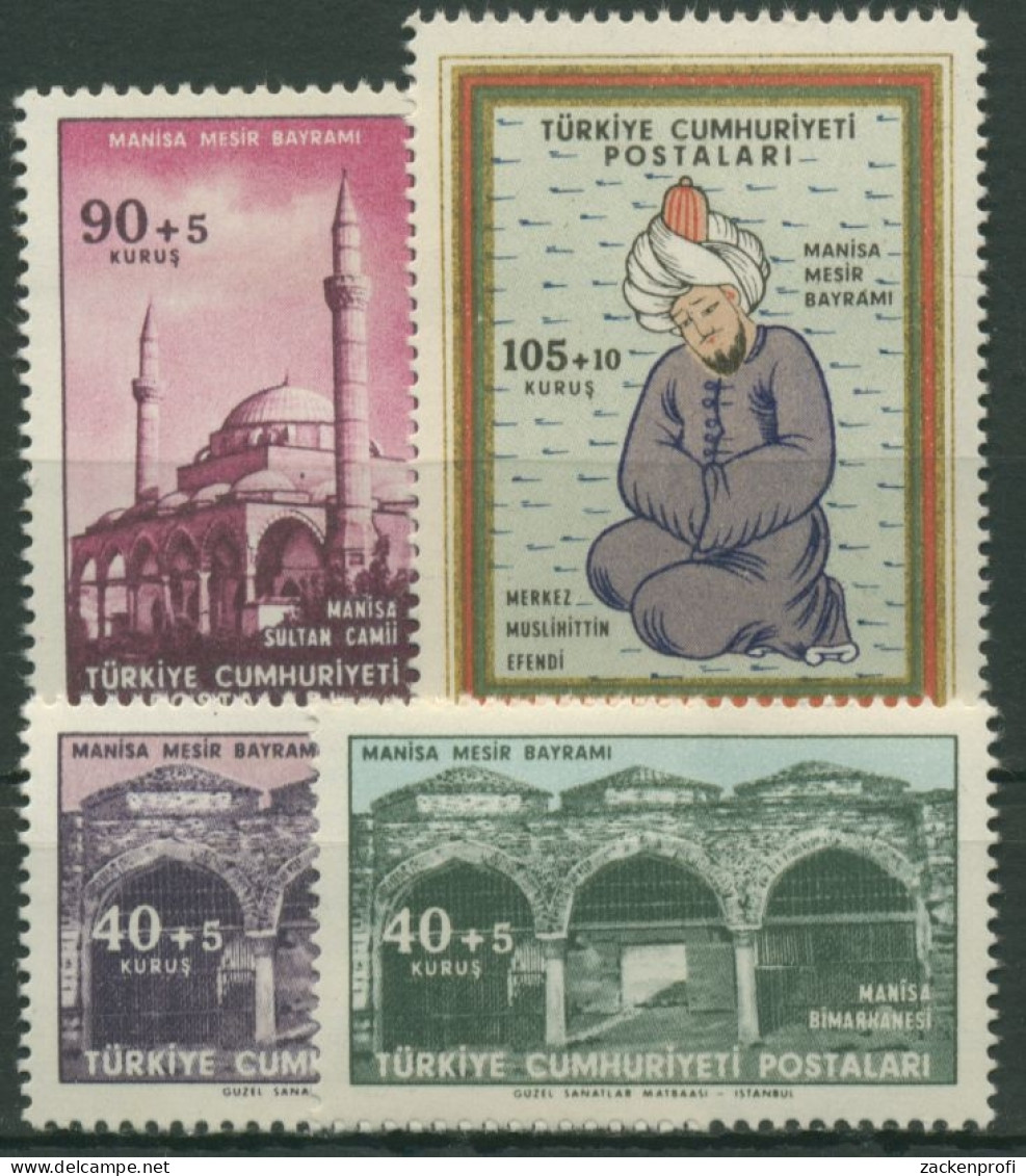 Türkei 1960 Frühlingsfest In Manisa 1731/34 Postfrisch - Unused Stamps