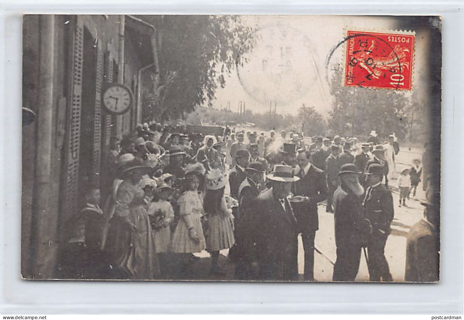 AUMALE Sour El-Ghozlane - La Gare - CARTE PHOTO Année 1910 - Ed. Inconnu  - Otros & Sin Clasificación