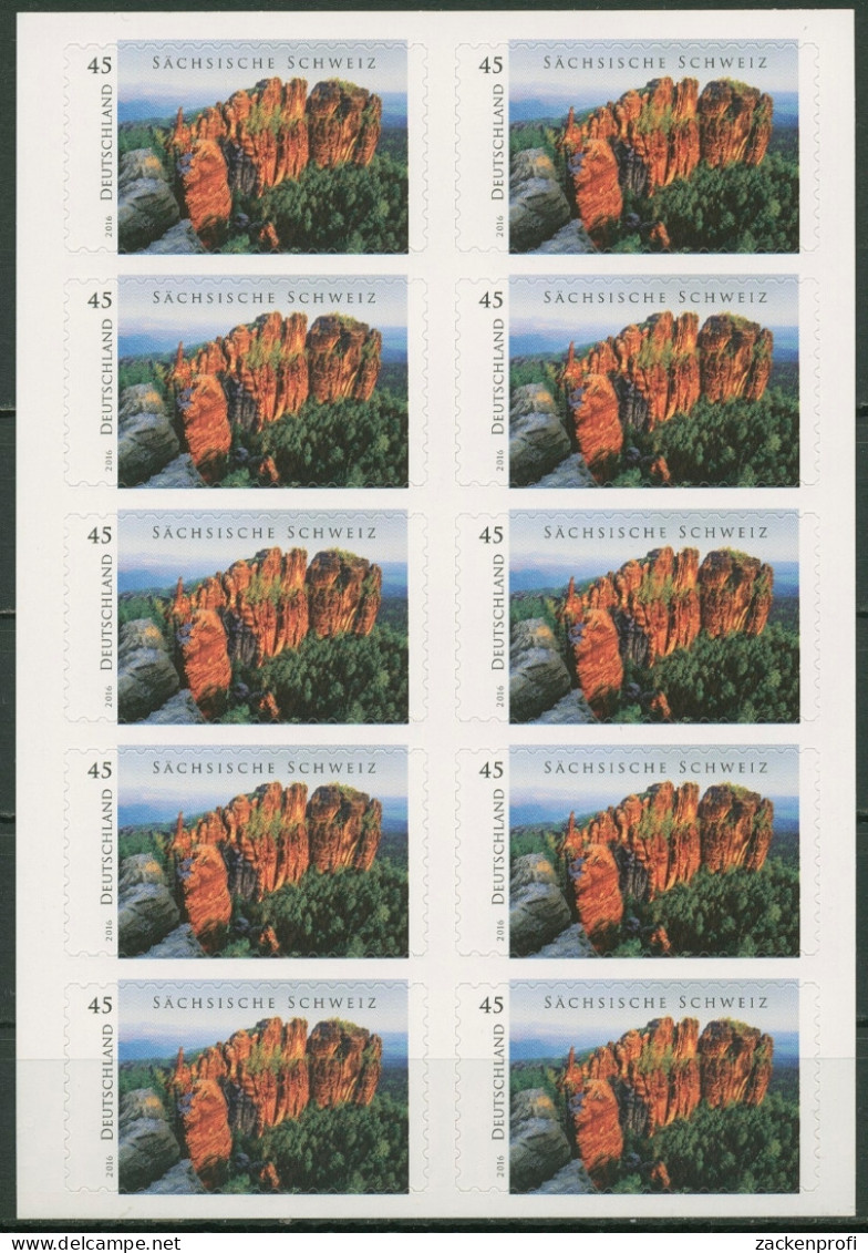 Bund 2016 Sächsische Schweiz Folienblatt FB 59 (3251) Postfrisch (C17245) - Autres & Non Classés