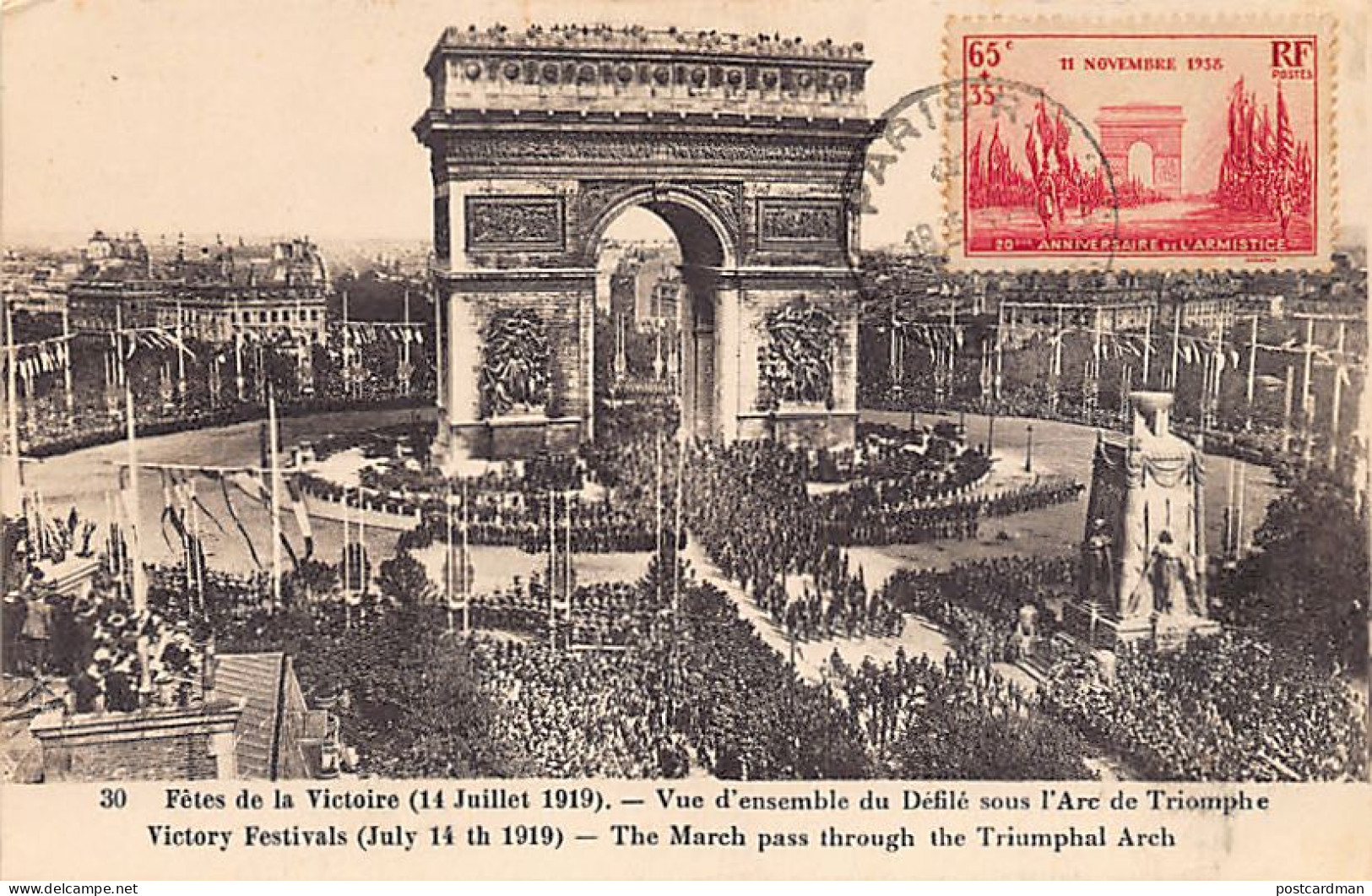 Carte Maximum - 20ème Anniversaire De L'Armistice - 1930-1939