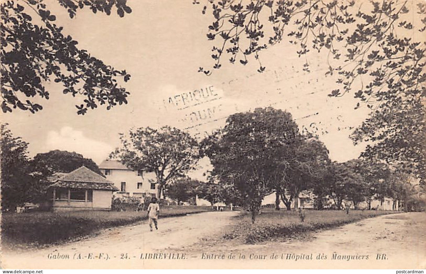 Gabon - LIBREVILLE - Entrée De La Cour De L'hôpital Des Manguiers - Ed. Photo-Océan 24 - Gabon