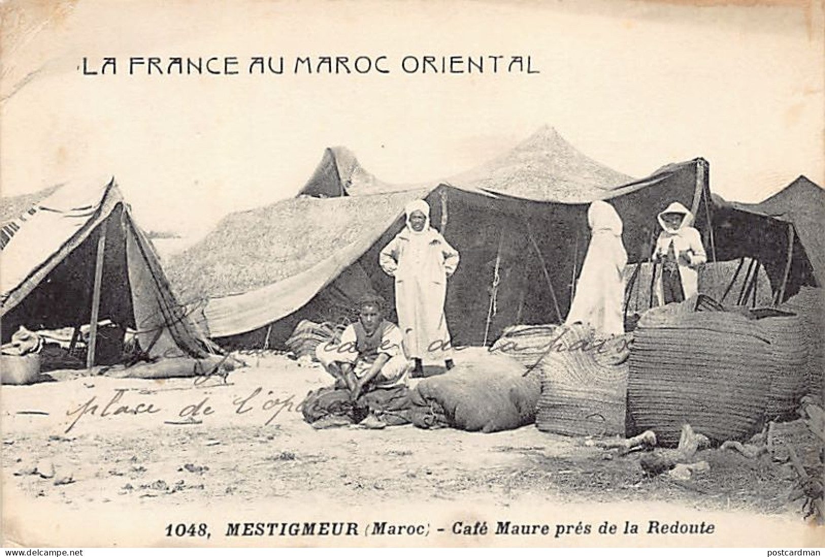 La France Au Maroc Oriental - MESTIGMEUR - Café Maure Près De La Redoute - Ed. Boumendil 1048 - Altri & Non Classificati
