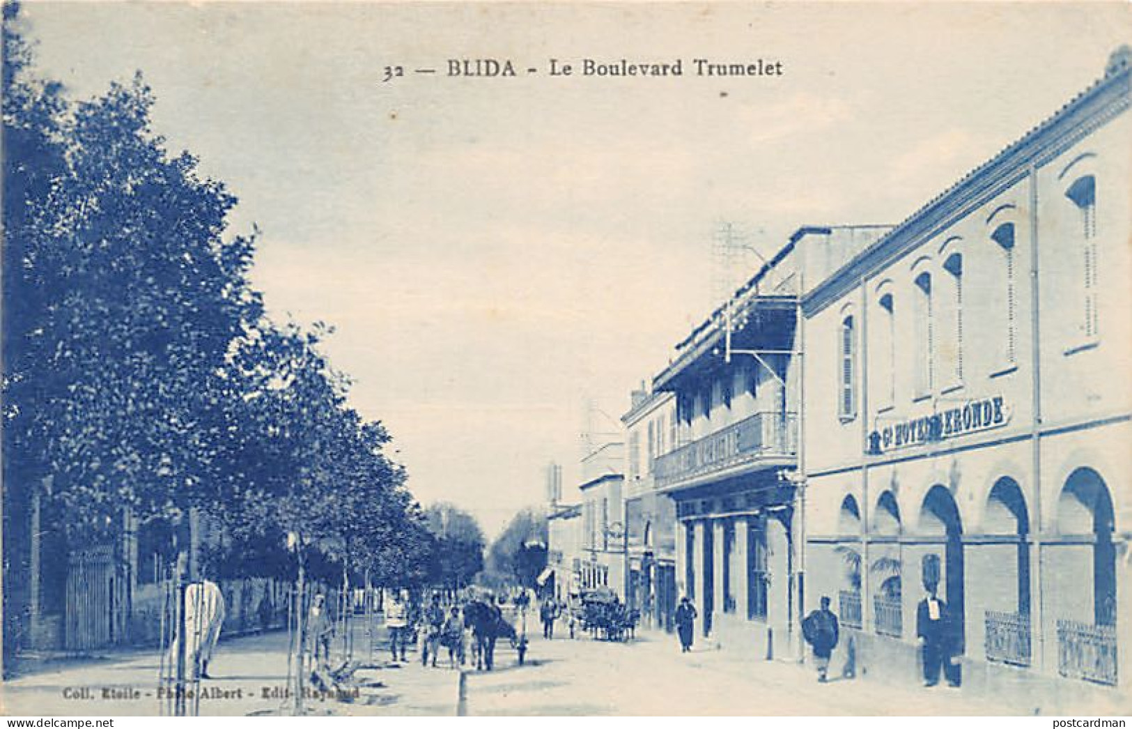 Algérie - BLIDA - Boulevard Trumelet - Compagnie Algérienne - Grand Hôtel Géronde - Ed. E.P.A. 32 - Blida