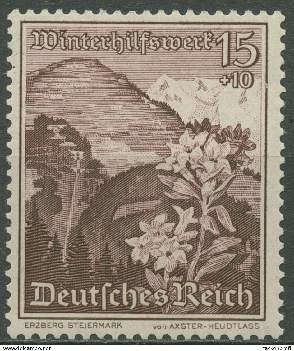 Deutsches Reich 1938 Winterhilfswerk WHW Ostmarklandschaften 681 Postfrisch - Ongebruikt