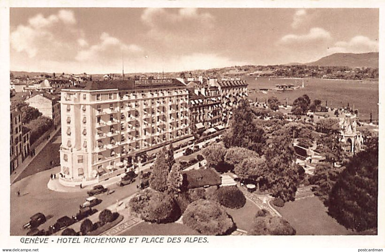 Genève - Hôtel Richemond Et Place Des Alpes Phot. - Ed. O. Sartori Genève - Genève