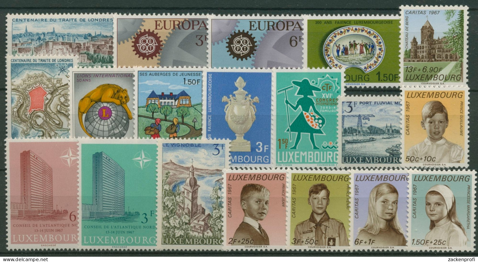 Luxemburg 1967 Kompletter Jahrgang Postfrisch (SG95335) - Años Completos