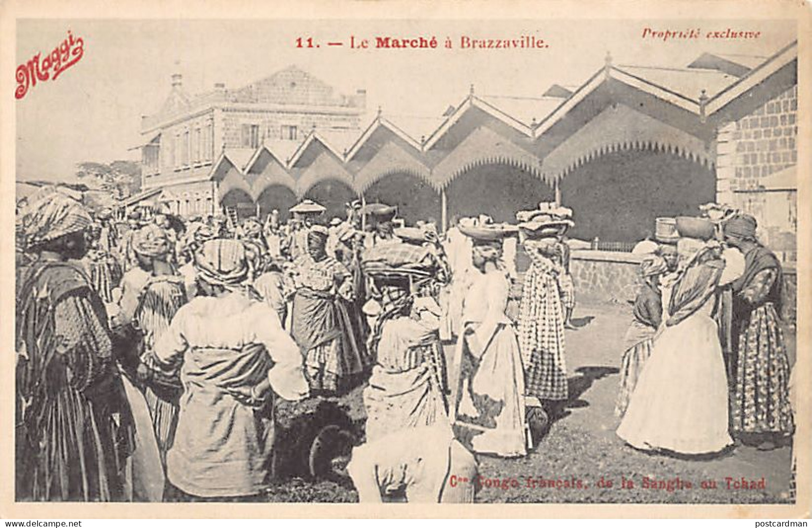 Congo - BRAZZAVILLE - Le Marché - Ed. Concession Congo Français De La Sangha Au Tchad 11 - Brazzaville