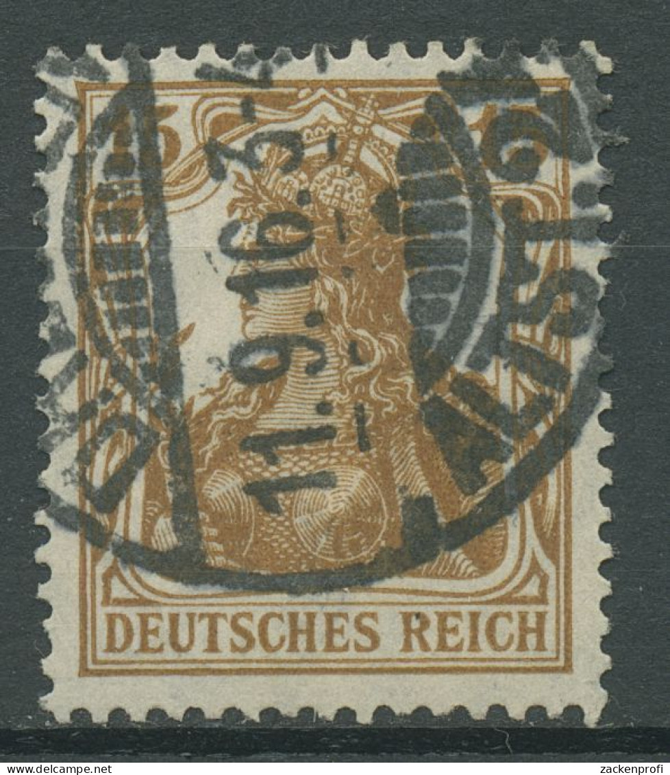 Deutsches Reich 1916/17 Germania 100 A Gestempelt Geprüft - Gebraucht