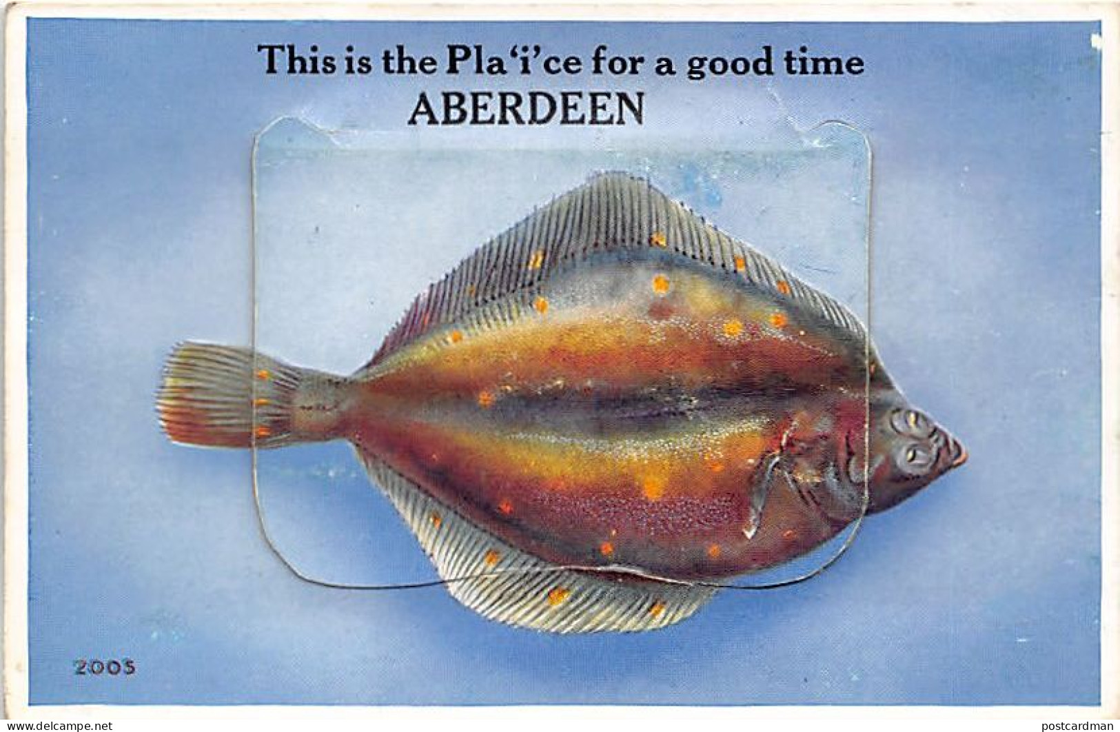 Scotland - ABERDEEN This Is A Pla'i'ce For A Good Time - Sachet Postcard - Aberdeenshire