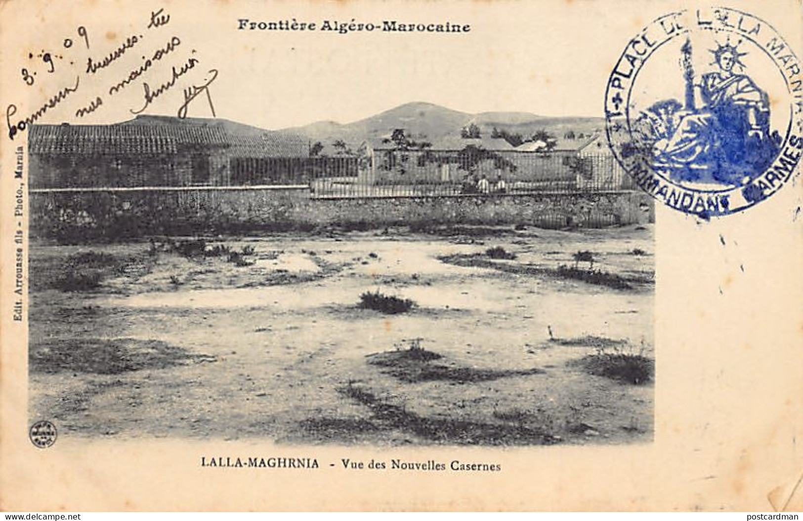 Algérie - MARNIA Maghnia - Vue Des Nouvelles Casernes - Ed. Arrouasse Fils  - Altri & Non Classificati