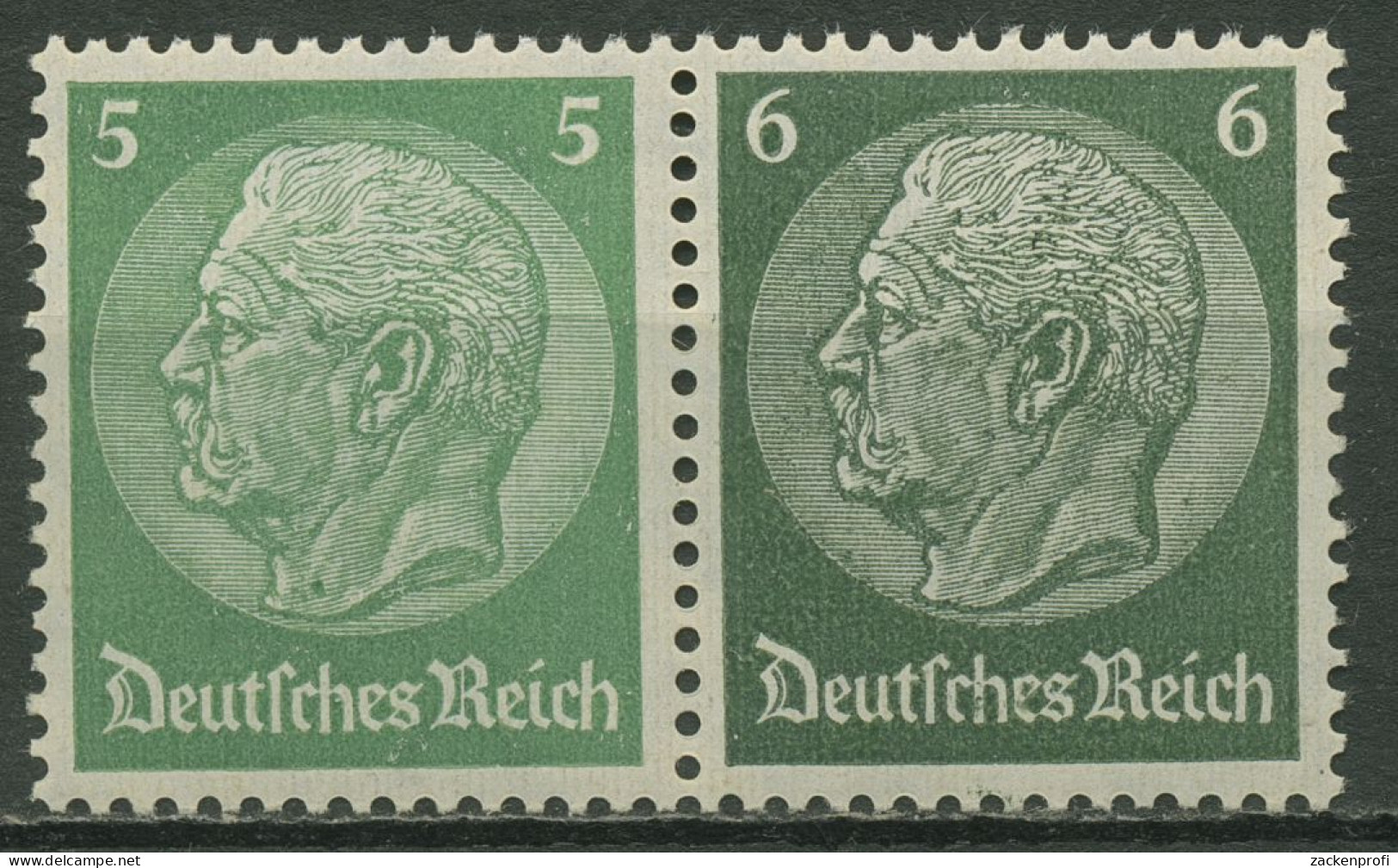 Deutsches Reich Zusammendrucke 1937/39 Hindenburg W 69 Postfrisch - Se-Tenant