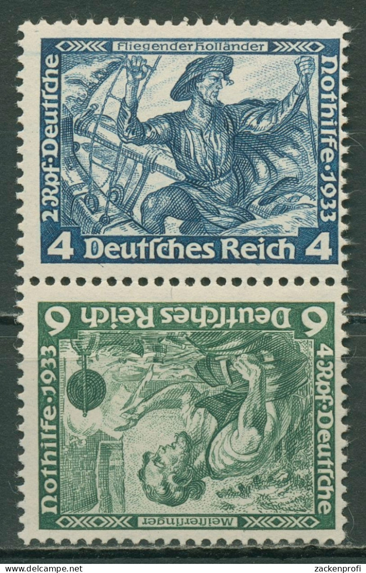 Deutsches Reich Zusammendrucke 1933 Nothilfe Wagner SK 19 Postfrisch - Zusammendrucke