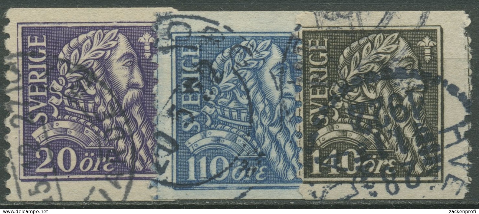 Schweden 1921 400 Jahre Befreiungskrieg Unter Gustav Wasa 141/43 W Gestempelt - Used Stamps