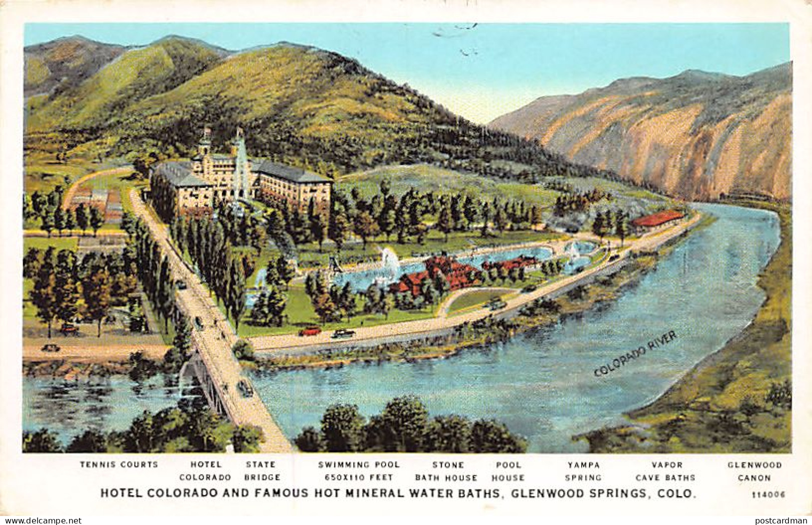 Usa - GLENWOOD SPRINGS (CO) Hotel Colorado And Hot Mineral Water Baths - Altri & Non Classificati