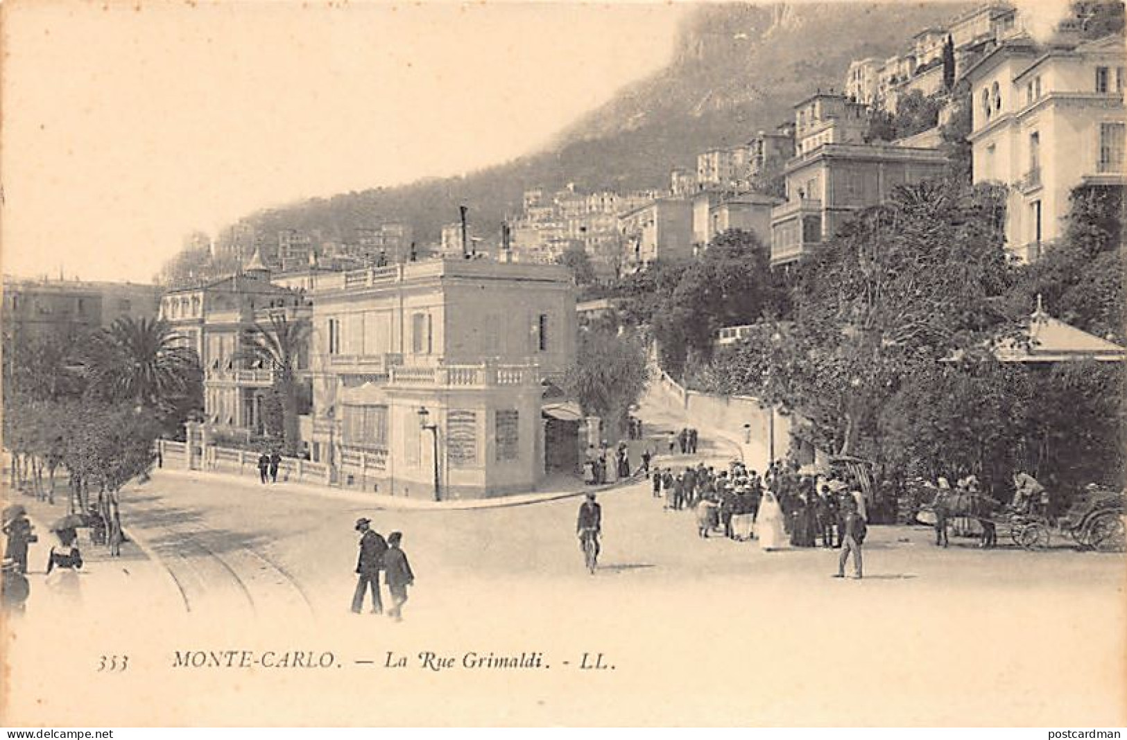 MONTE-CARLO - La Rue Grimaldi - Ed. L.L. Lévy 353 - Autres & Non Classés