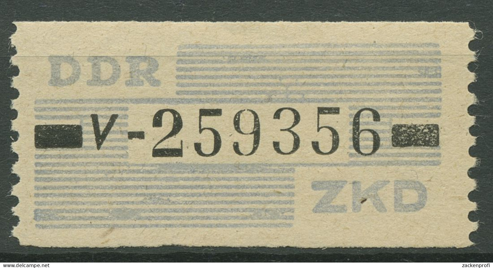 DDR 1959 Wertstreifen Für Den ZKD 26 V Postfrisch - Other & Unclassified