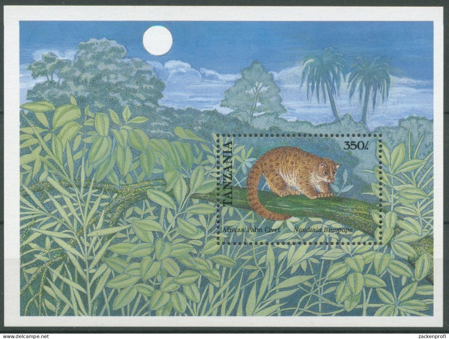 Tansania 1989 Naturschutz Sansibargalago Block 88 Postfrisch (C23603) - Tanzanie (1964-...)