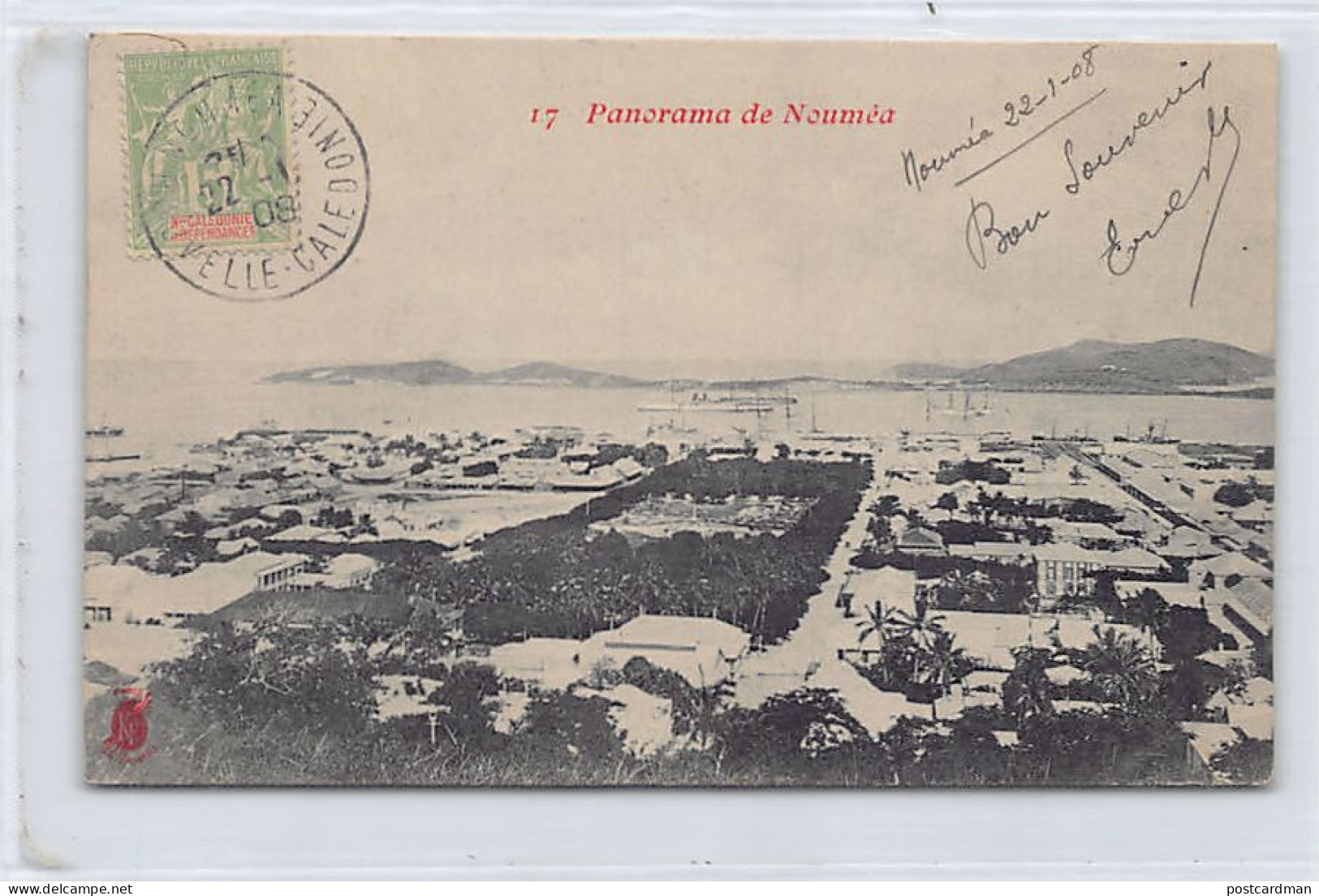 Nouvelle-Calédonie - NOUMÉA - Panorama - Ed. Künzli Frères 17 - Nouvelle Calédonie