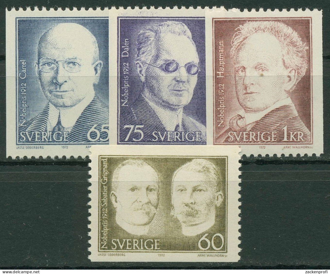 Schweden 1972 Nobelpreisträger 786/89 Postfrisch - Ongebruikt