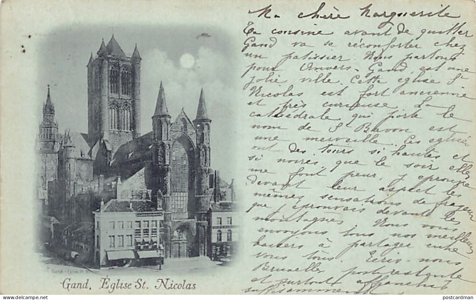 België - GENT (O. Vl.) Sint-Niklaaskerk - Jaar 1898 - Gent