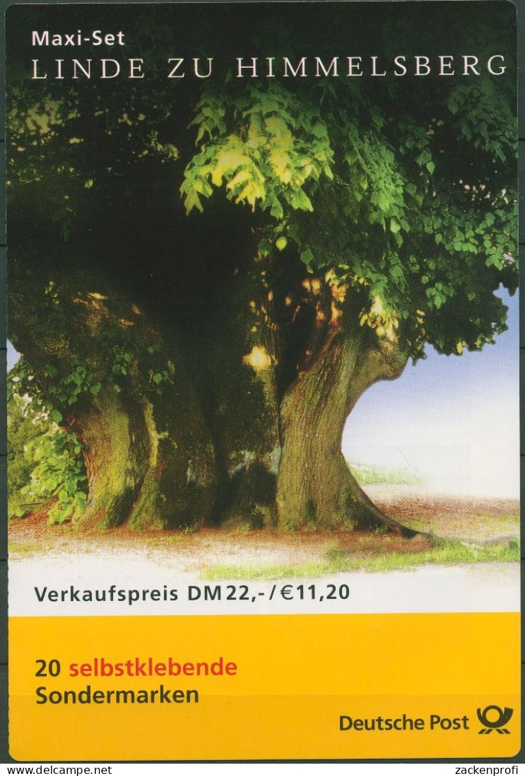 Bund Markenheftchen 2001 Linde Zu Himmelsberg MH 45 (2217) Gestempelt (C61249) - Autres & Non Classés