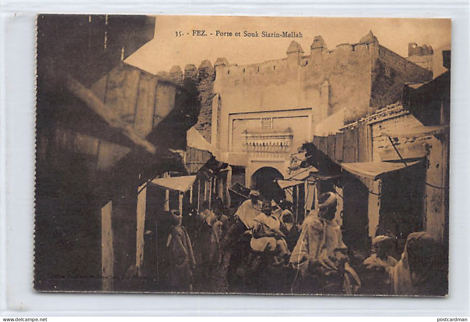 JUDAICA - Maroc - FEZ - Porte Et Souk Siarin-Mellah, Quartier Juif - Ed. Niddam & Assouline 35 - Jodendom