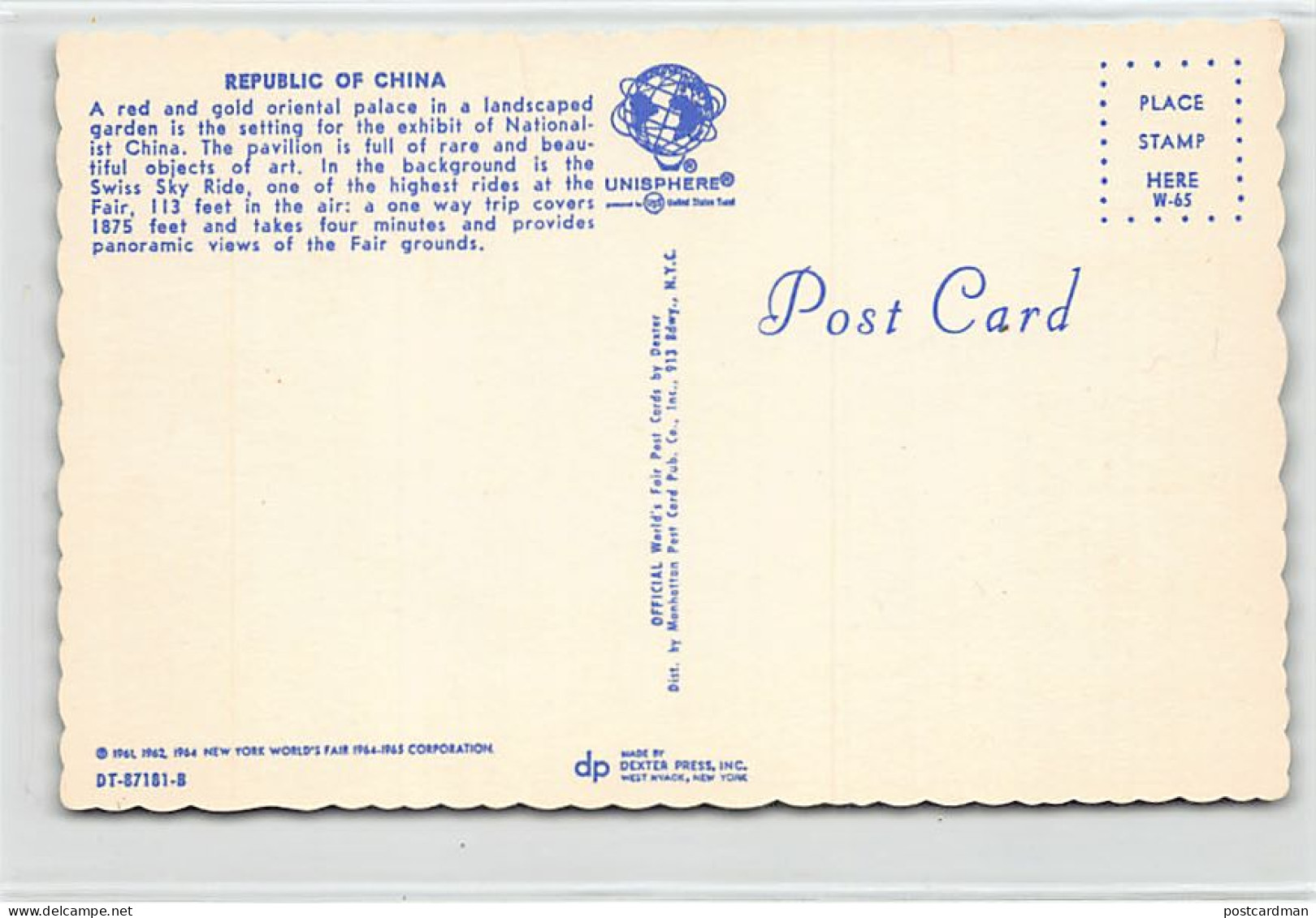 Taiwan - The Republic Of China Pavilion At The New York World's Fair (1964-1965) - Publ. Dexter Press  - Taiwan