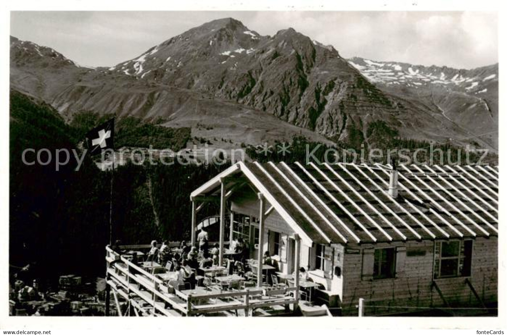 13801967 Davos GR Ischalphuette Mit Strelapass Und Schiahoerner Davos GR - Otros & Sin Clasificación